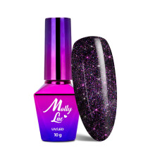 MollyLac Hollywood Oh, Rio! top coat uden aftørring til hybrid neglelakker 10 g