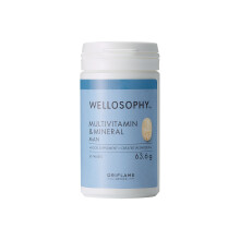Oriflame Wellosophy Multivitamines et Minéraux pour Hommes 60 pièces.