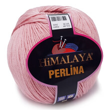PERLINA garn BOMULD 50% AKRYL 100g lys rosa 136