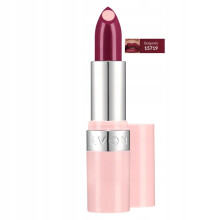 Labial AVON Hydramatic Shine color borgoña con ácido hialurónico