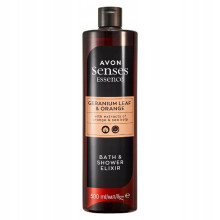 Avon - Elixir de baño y ducha de hoja de geranio y naranja 500 ml