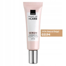 Base de maquillaje-sérum 3 en 1 de AVON, tono Beige Natural 245N