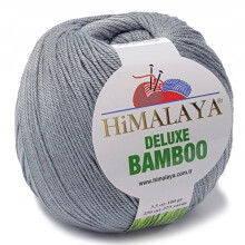 BAMBUSgarn BAMBUS BOMULD 100g FARVE grå 26
