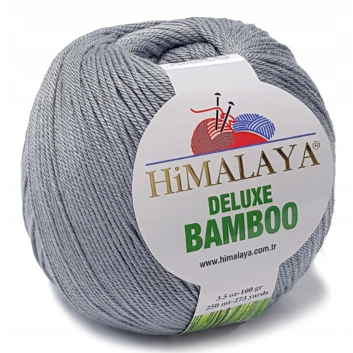 BAMBUSgarn BAMBUS BOMULD 100g FARVE grå 26