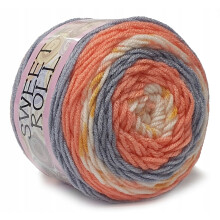 SWEET ROLL akrylgarn 140g ORANGE 1047-29