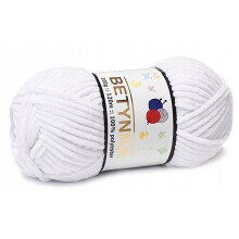 BETYNKA babygarn BLØDT til tøjdyr HVID 301
