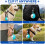 (Blue plastic, -) Bouteille eau chien 2-en-1, 10oz/285ml 6