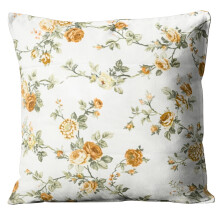 Kissenbezug 40x40 Jaskiek für Kissen, 100% dicke, polierte Baumwolle, Premium-Blumen