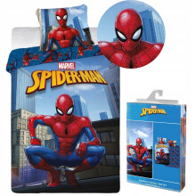 SET DI BIANCHERIA DA LETTO PER BAMBINI 160x200 cm 100% COTONE 2 PEZZI SPIDERMAN