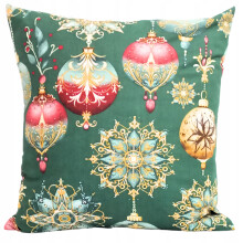 JULEPUDEBETRÆK 40X40 CM TIL EN DEKORATIV JASHKA-PUDE, 100% BOMULD