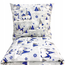 SET DI BIANCHERIA DA LETTO NATALIZIA 160x200 CM 100% COTONE 3 PEZZI PRODUTTORE SKZATY