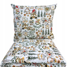 SET DI BIANCHERIA DA LETTO NATALIZIA 160x200 SET IN COTONE PRODUTTORE POLACCO SPESSO
