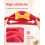 (Red, -) Koraalfluweel Douchemuts - Microvezel Haarhanddoek 4