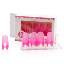 Protector de manicura para uñas pintadas, color rosa, 10 unidades.