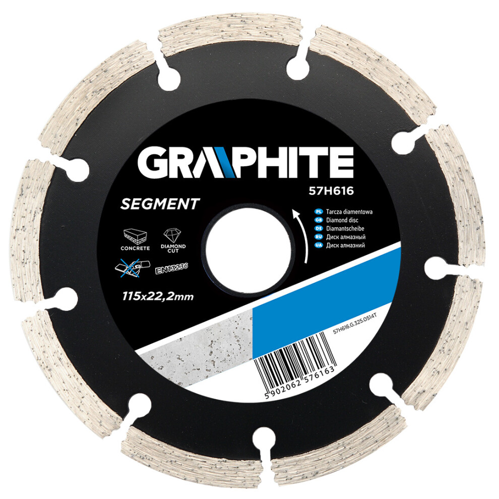 Grupa Topex Diamantscheibe 115 X 22,2 Mm, Segmentiert