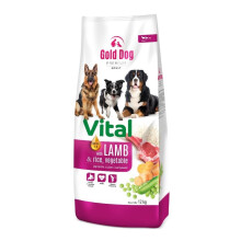 Gold Dog Vital Premium Lam & Ris 12 kg