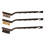Spazzole da 180 mm, rame/acciaio/nylon, 3 pezzi. 1
