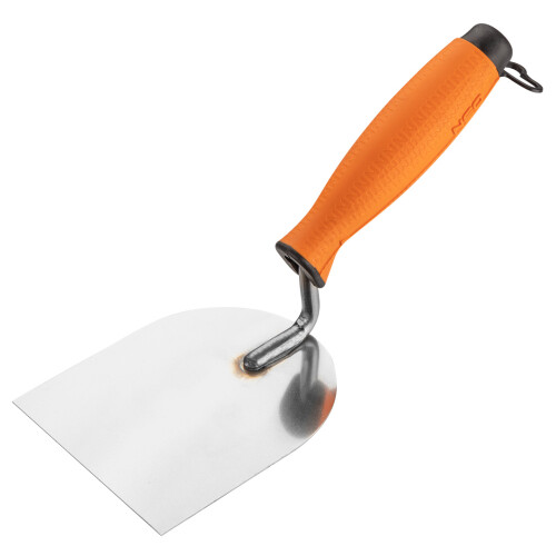 Hufeisenförmige Stuckkelle, 100 mm, Zweikomponenten-Griff