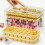 (Double Layer, Yellow, 1pcs, -) Press-Release Silicone Ice Cube Tray with Lid, Double Layer 1