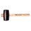 Gummihammer 90 mm/1200 g, hickoryskaft 1