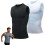 (2pcs-e, 4X-Large) Débardeur compression, homme, sport 1