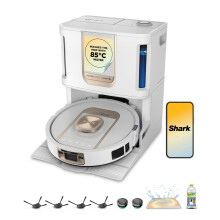 Shark ThermaCharged PowerDetect Wet & Dry Robot Vacuum, Dirt Detect, Floor Detect, Hands-Free Cleaning, Edge Detect, NeverStuck Technology, 3 Hours No