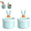 (Blue 2pcs, -) 2026 Rabbit Ear Sink Drain Strainer, Press Automatic Dumping 1