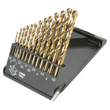HSS-TiN-Metallbohrer 1,5–6,5 mm, 13er-Set