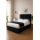 Modern Upholstered Bed with USB & Drawers Black6FT 3