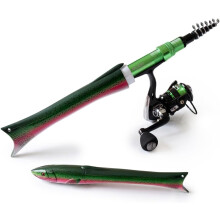 (Green Pink Belly, -) Chaveiro de alumínio com liberação rápida, fechos universais de botão de pressão.