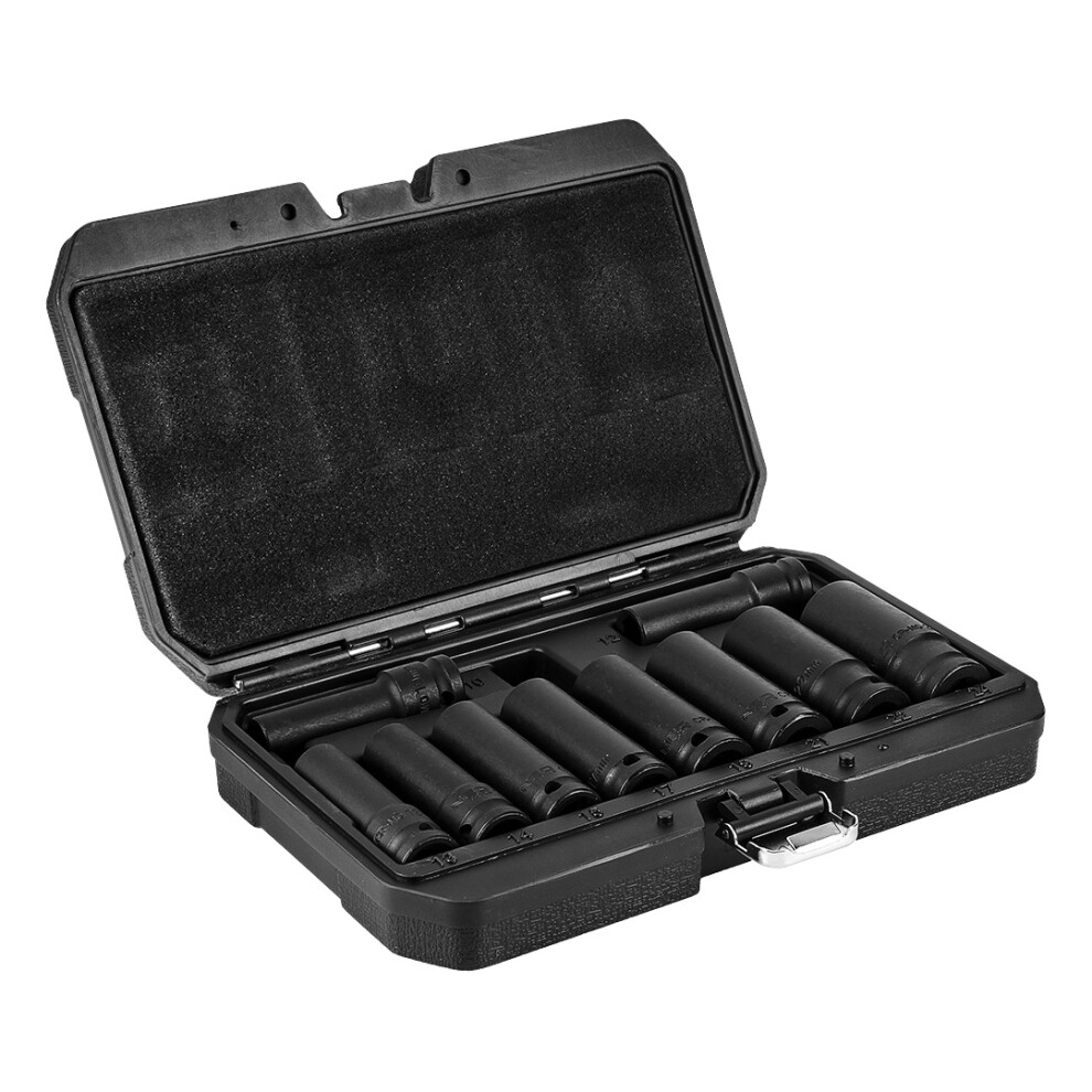 Neo Tools Schwarz 10 Tlg. Stecknuss Set, 1/2', 10-24 Mm Crmo - Bild 5