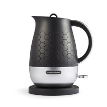 Morphy Richards Cassini Jug Kettle, 1.7L, 3Kw Rapid Boil, Precision Pour Spout, Boil Dry Protection, Cord Storage, Anti-Limescale Filter, Moonless Nig