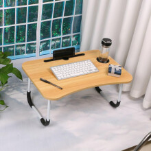 Foldable Laptop Table, Bed Table – Bed Desk Stand With Foldable Legs & Cup Slot Notebook Stand Computer Laptop Bed Table Laptops Tray For Sofa Bed (