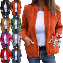 (Orange Red, 4X-Large) Escova de cabelo elétrica com jato de ar e massagem, conjunto com 2 peças.