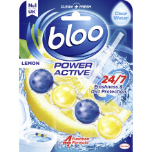 Bloo Power Active Toilet Lemon Rim Block, 50g