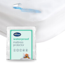 Silentnight Waterproof Mattress Protector Single - Quiet Rustle Free Waterproof Resistant Sheet Moisture Proof Mattress Pad Cover - Machine Washable a