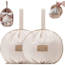 (2 PCS White, -) Bolsa de lencería para viaje, 2 unidades rosa