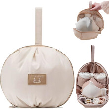 (1 PC White, -) Bolsa de lencería para viaje, 2 unidades rosa