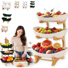 (Three floors-White, -) Fruitmand - 1 Stuk, Keukenorganizer