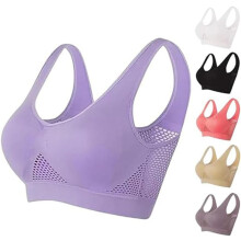 (Purple, 5X-Large) Prodyšná podprsenka Cool Liftup Air 2024, síťovaná, s plnou oporou