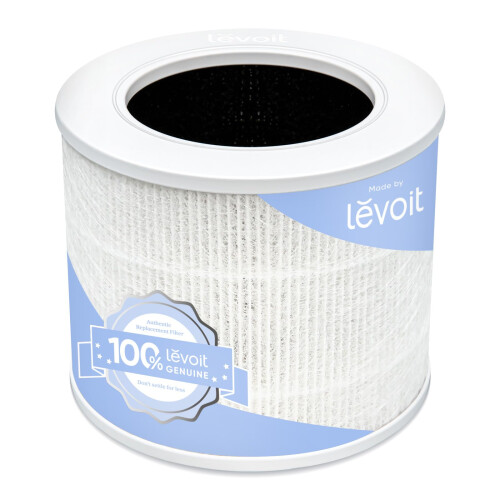 Levoit LEVOIT Air Purifier Replacement Filter 3-in-1 HEPA, High-Efficiency Activated Carbon, Core Mini-RF White