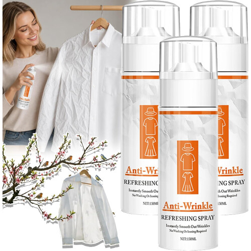 (3PCS, -) Spray défroisseur, antistatique