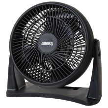 Zannussi 8" High Velocity, Freestanding.Wallmounted Desk Fan ZNVDF0831B, Black,