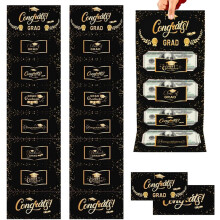 (Black 2pcs, -) 2026 Graduation Money Envelope, Wooden Cash Holder Card