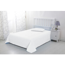 Sonia Linens Home Basic Soft Brushed Microfibre Flat Sheet - Non Iron Breathable Hypoallergenic Top Sheet (White, Single)