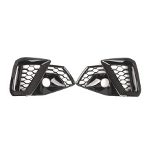 Front Bumper Fog Light Grille Cover Air Guide Grille for A4 A4L S- 2020-2022 8WD807681M 8WD807682M