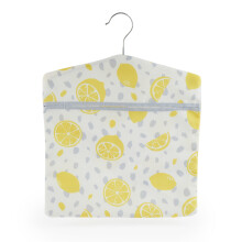 Beldray Lemon Print Peg Bag – Hang on Line, Peg Organisation, Easy Hanging Hook for Storage, Holds up to 100 Peg Bags, Reusable, Indoor/Outdoor Use,