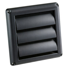 Hotte murale pour sécheuse avec pales-Non. 43 noir 6 pouces