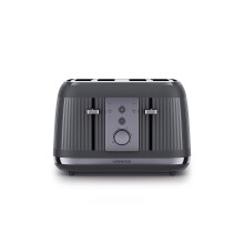Kenwood Dusk Toaster, 4 Slot Toaster, Reheat, 5 Browning Settings, Defrost and Cancel Functions, Pull Crumb Tray, TFP30.000GY, 1800W, Slate Grey