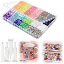 (24000 PCS, -) 2026 Hartsihyytelö Strassit Kit, 24000 kpl Flatback Jalokiviä